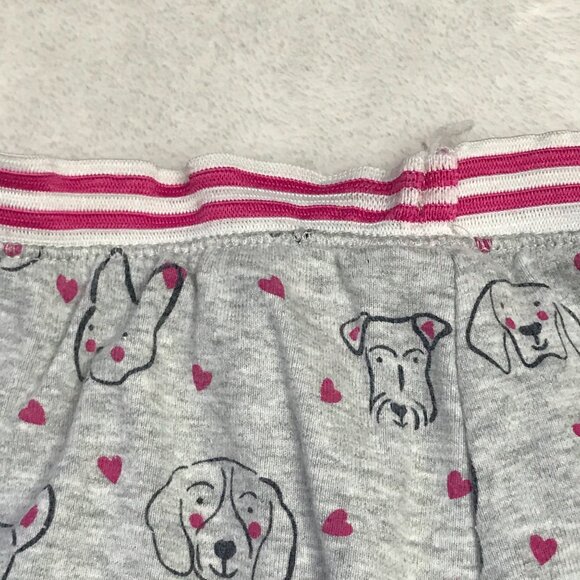 Boden Dog Print 2 Piece Pajama Set Girls Size 8 Gray Pink 100% Cotton FAIR - Picture 6 of 13